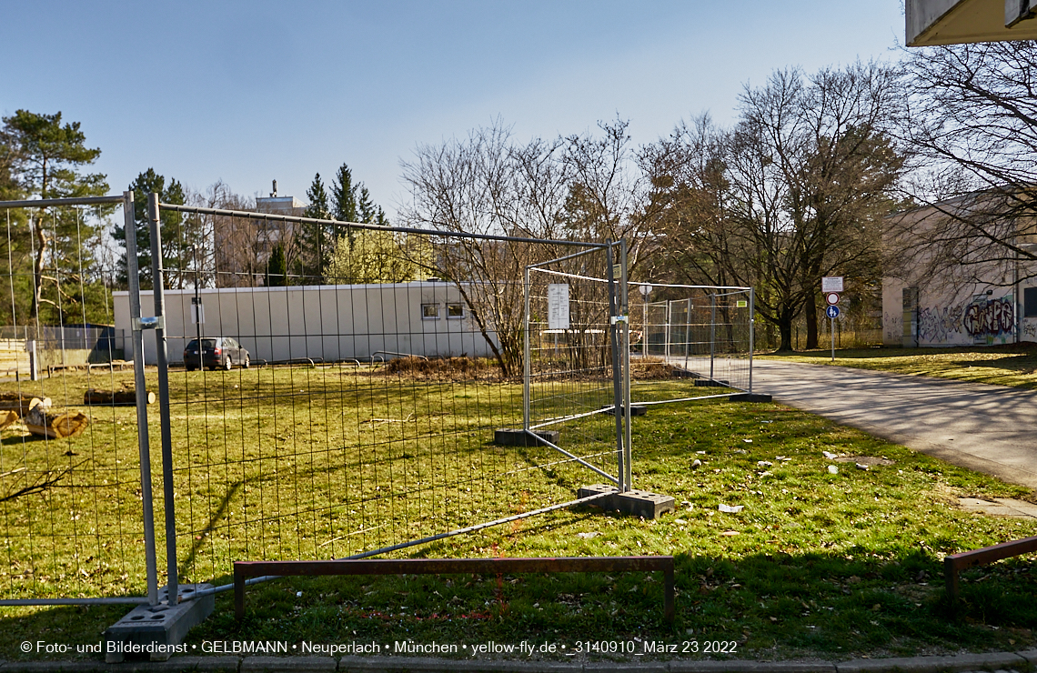 21.03.2022 - Baustelle am Haus für Kinder in Neuperlach